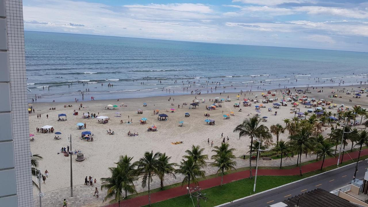 Apto Pe Na Areia Ar Condicionado Internet Estacionamento Portaria 24H Apartment Praia Grande  Exterior foto