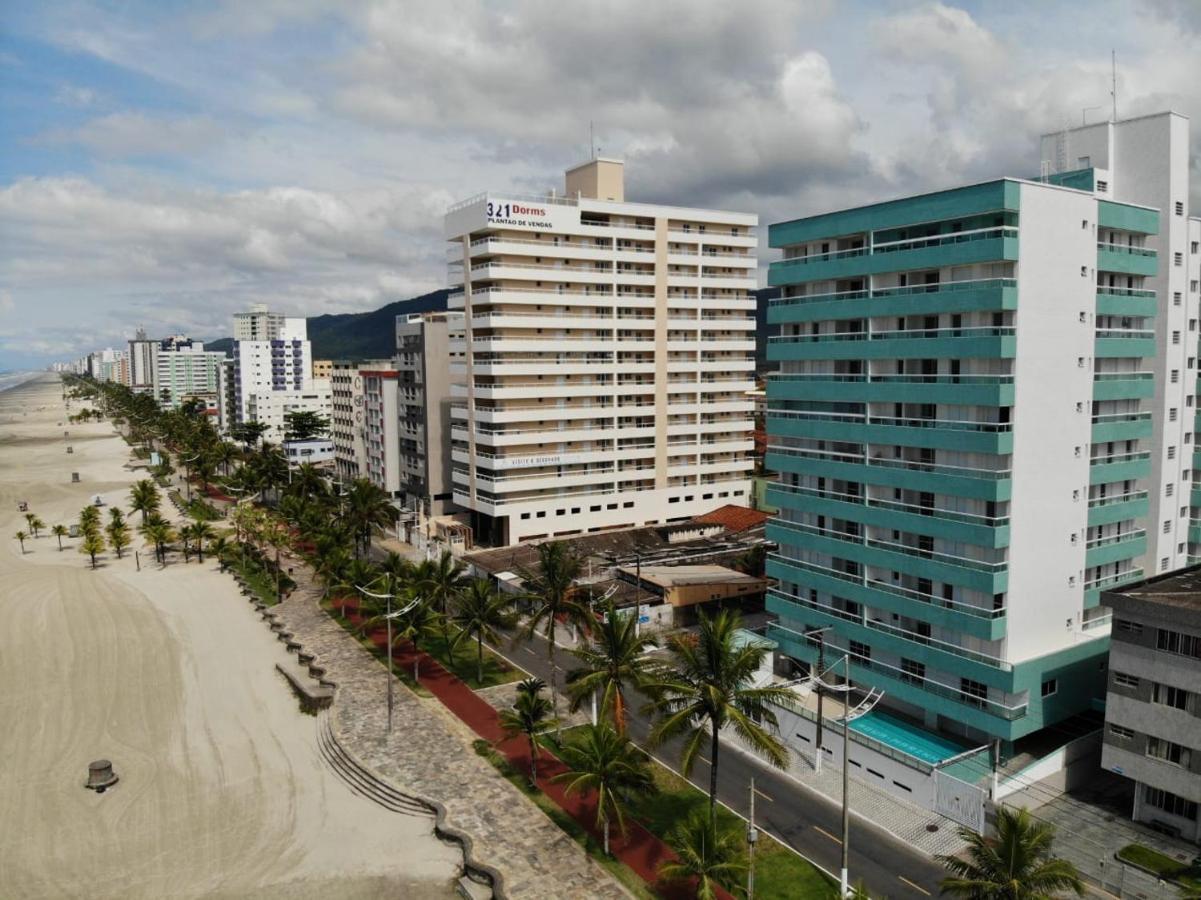 Apto Pe Na Areia Ar Condicionado Internet Estacionamento Portaria 24H Apartment Praia Grande  Exterior foto