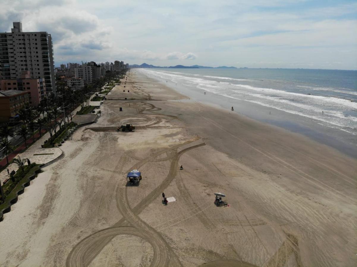 Apto Pe Na Areia Ar Condicionado Internet Estacionamento Portaria 24H Apartment Praia Grande  Exterior foto